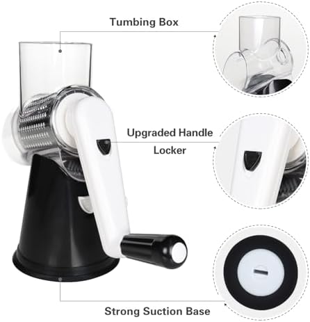 Cambom Rotary Cheese Grater, Black