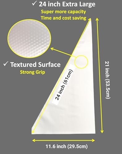 24 Inch Extra Large Piping Bags,100 Pack Disposable Pastry Bags,Thick