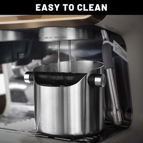 Espresso Knock Box, Stainless Steel coffee grounds container, Espresso