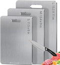 Titanium Cutting Board for Kitchen Set of 3,100% Pure Titanium Cutting