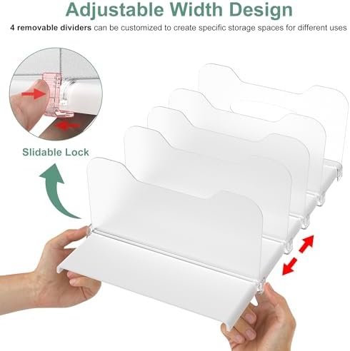12" Freezer Organizer Rack with Removable Dividers