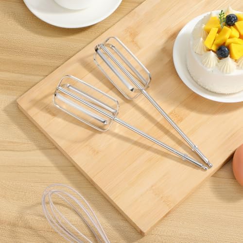 Hand Mixer Replacement Beaters: 2 Pack Stainless Steel Attachments for