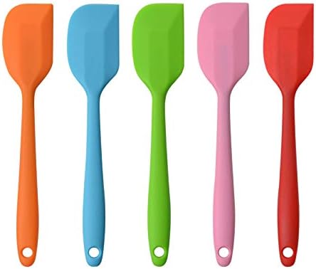 Silicone Spatulas, 8.5 inch Small Rubber Spatula Seamless One Piece
