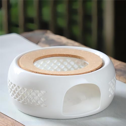 Bamboo's Grocery LoKii Ceramic Teapot Warmer with Cork Cushion, Teapot