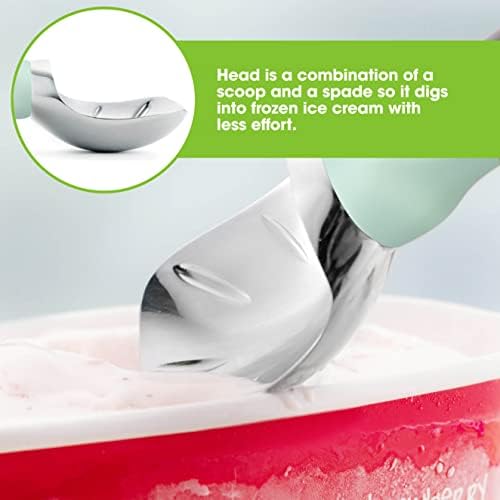 Spring Chef Ice Cream Scoop and Magnetic Measuring Spoons Set Bundle