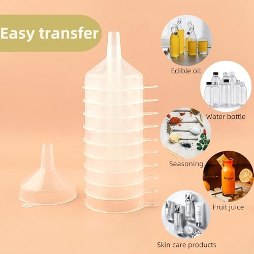 Small Funnel for Water Bottles, Protein Powder, Pack of 4