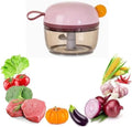 Manual Food Processor Vegetable Chopper, Easy to Clean, Hand Pull