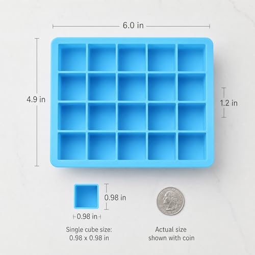 2 Pack Silicone Freezer Molds - Silicone Food Freezer for Storing