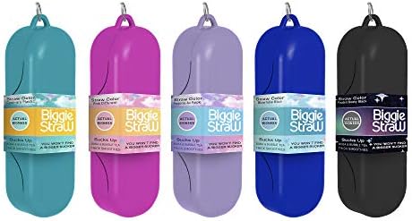 BiggieStraw Extra Wide Collapsible, Reusable Straw | Smoothies