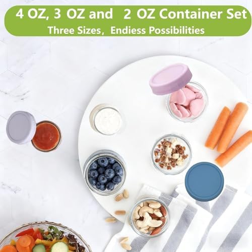 stablerice 3 Sizes of Salad Dressing Container To Go Glass Small