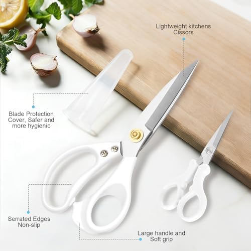 All Purpose Kitchen Scissors, Kitchen Shears Heavy Duty - Dishwasher