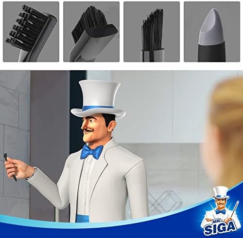 MR.SIGA Grout Cleaner Brush Set for Tiles