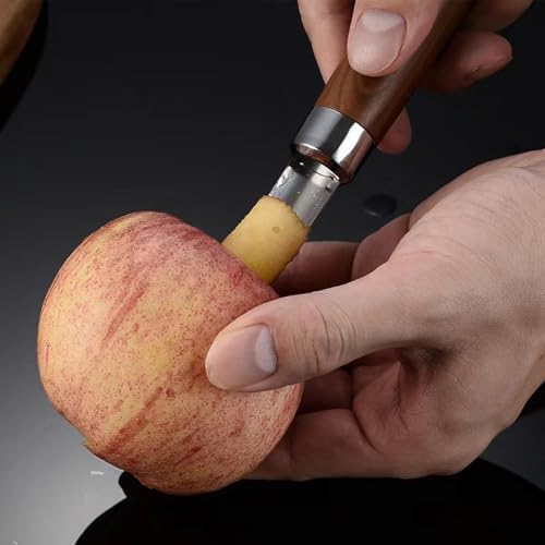 3 Pieces/set Stainless Steel Vegetable and Fruit Wood Peeler Apple