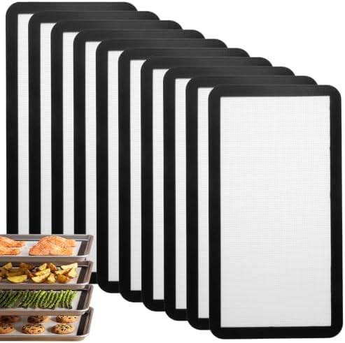10 Pcs Silicone Baking Mats for Freeze Dryer Trays