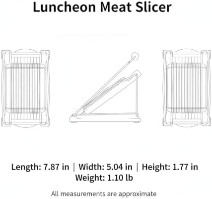 Manual Luncheon Meat Slicer for Canned Ham, Eggs & Avocados - PP