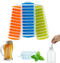 Lily's Home Silicone Narrow Ice Stick Cube Trays with Easy Push and