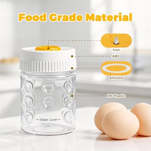 2 in 1 Egg Peeler with Piercer, White