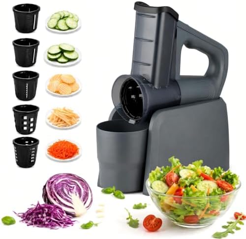 5-in-1 Electric Grater and Vegetable Spiralizer