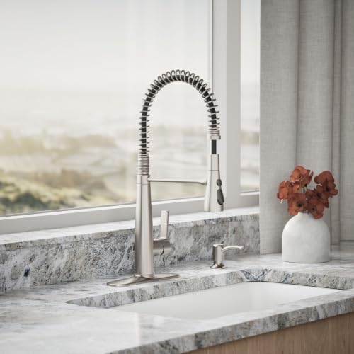KOHLER K-R22745-SD-VS Kitchen Faucet, Vibrant Stainless