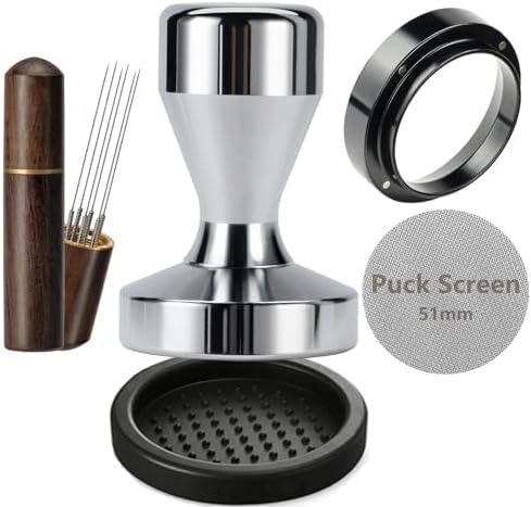 Espresso Accessories Kit 51mm Tamper: Espresso Tamper Kit with 51mm
