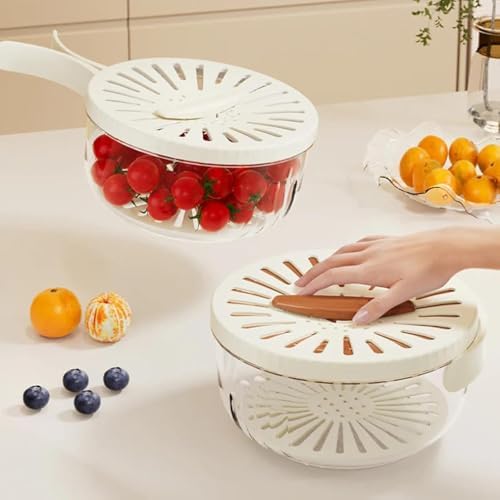 2 In 1 Drainer, Drain Basket Storage Box, Drain Fruit Strainer, 2 In 1