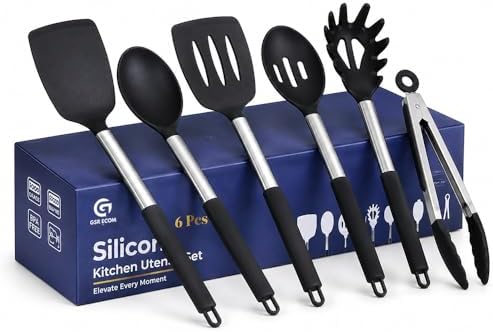 Silicone Cooking Utensils Set, 6 Pcs
