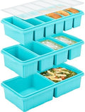 Silicone Freezer Tray With Lid - Soup Freezer Container Molds Set