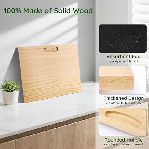 Appliance Slider, Solid Wood Large Sliding Tray for Coffee Maker