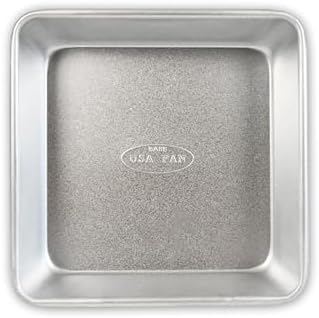 USA Pan Bare Bakeware Traditional Aluminized Steel Uncoated Square