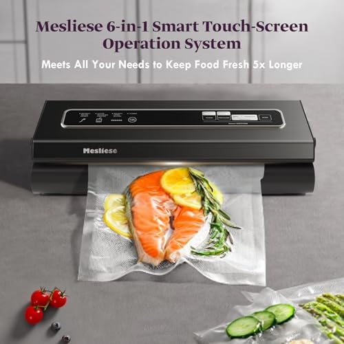 Mesliese 6in1 Vacuum Sealer, Dry/Moist Modes