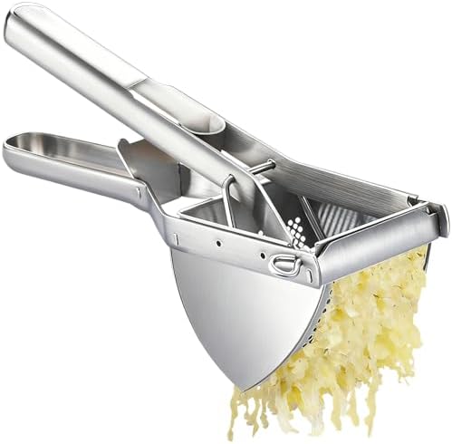 Potato Ricer, METLUCK Large 22oz Potato Ricer Potato Masher Stainless