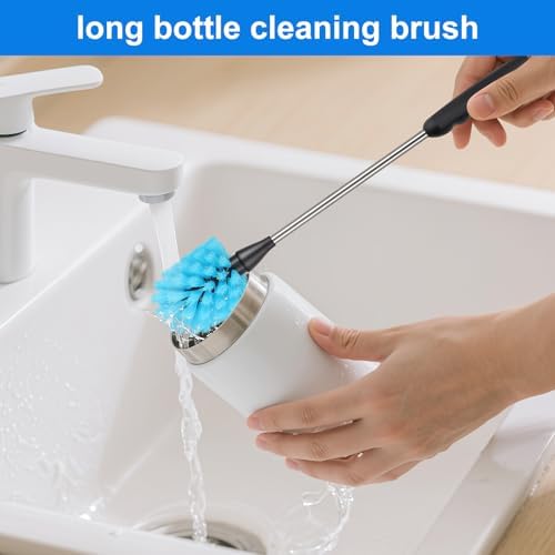Bottle Brush,15-inch Long, Bottle Brush Cleaner, Bottle Scrubber