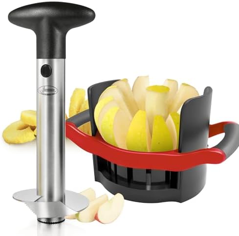 Newness Pineapple Corer and Slicer & Apple Slicer 12 Thin Slices