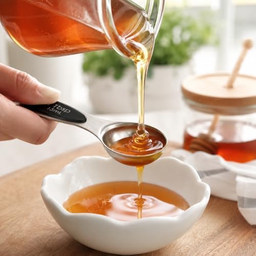 16 Pieces Measuring Cups and Magnetic Measuring Spoons Set Stainless