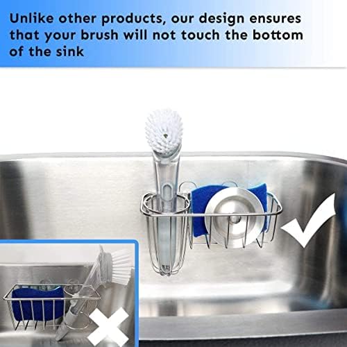 HULISEN Stainless Steel Kitchen Sink Sponge Holder