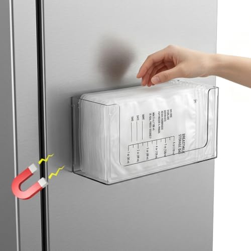 Magnetic Breastmilk Storage Bag Organizer Strong Magnetic & Wall Mount