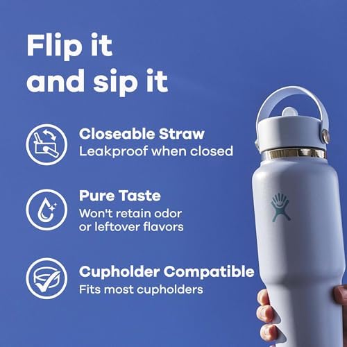 Hydro Flask Travel Water Bottle - Insulated Stainless Steel - Wide