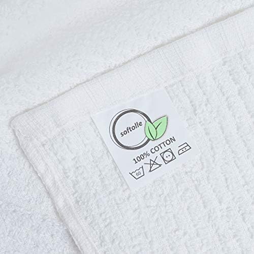 Towels Kitchen Bar Mops Towels, Pack of 12 Towels - 16 x 19 Inches