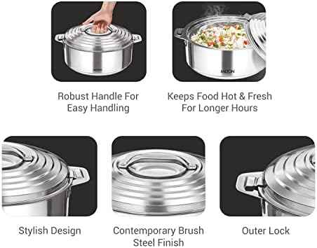 Milton Large Casserole 111 oz (3.5 qt) PU Insulated Hot Pot for Food