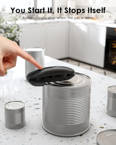 Canslab Core Electric Can Opener_One Touch Auto Stop, 4 AA Battery