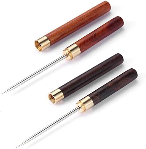 2 Pack Stainless Steel Ice Picks with Safety Cover, 9-inch Pick Tool