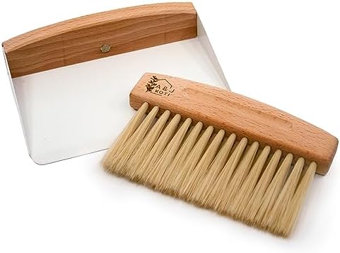 A&J Koti Small Metal Table Crumb Sweeper Set