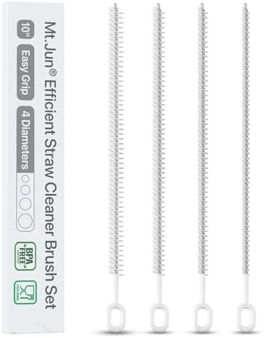 Heavy-Duty Straw Cleaner Brush Set, 10 Inch, 4 Sizes for Tumbler