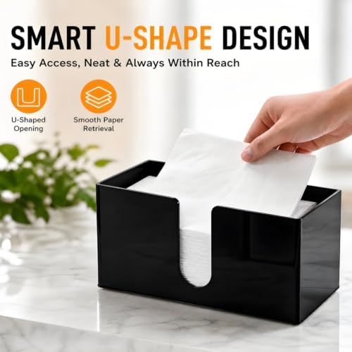 ZAVOOS 2 Pack Acrylic Paper Towel Holders