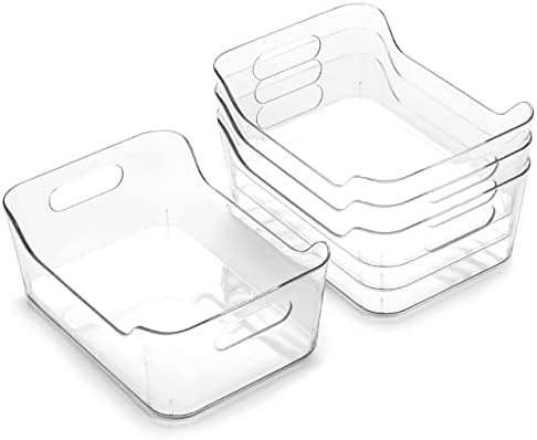 BINO | Plastic Organizer Bins, X-Small - 4 Pack | THE SOHO COLLECTION