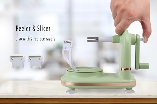 VEELAM Apple Peeler with 2 Blades Replacements, Apple Peeler Slicer &