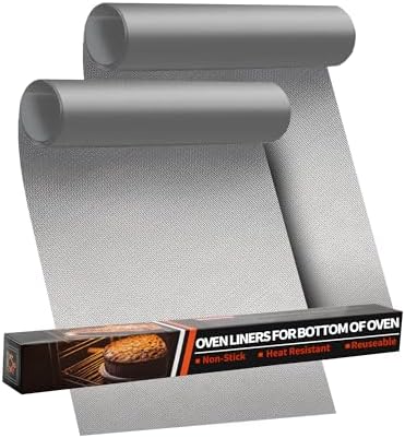 Oven Liners for Bottom of Oven - 2 Pack Large Heavy Duty Oven Mats