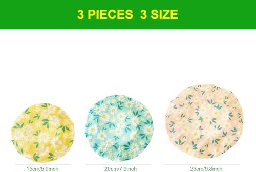 Reusable Beeswax Bowl Covers - Food Cover Stretch Edging, Stretchable