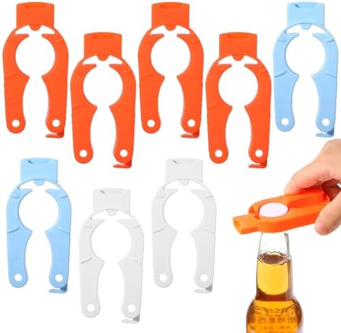 8 Pcs Water Bottle Opener Plastic Bottle Cap Opener Multi-Purpose