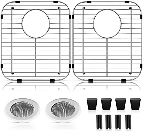 ARLBA 2 Pack Stainless Steel Sink Protectors, 13.2" x 11.5"